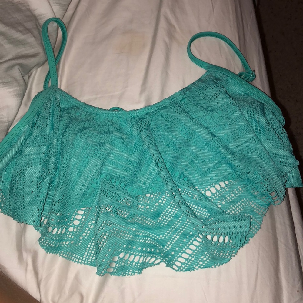 Teal swimsuit top